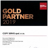 Canon Gold Partner 2019 podepsaný