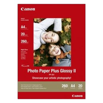 Fotografický papír Canon PP-201 A4 lesklé - 265g/m2, Ink Jet tiskárny, 20 listů
