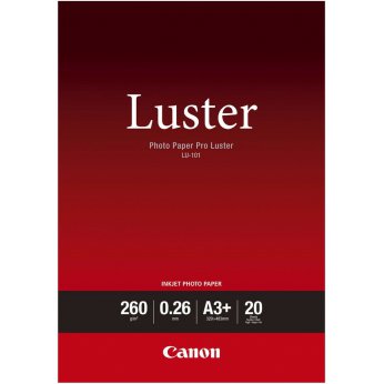 Fotografický papír Canon LU-101 A3+ lesklý - 260g/m2, Ink Jet 6211B008 - 20 listů