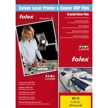 Fólie Folex BG-72 čirá do barevných laserových tiskáren - A4 50 listů