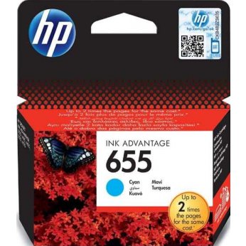HP 655 cyan CZ110AE - originální