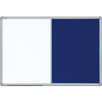 Kombinovaná tabule 60x90 filc modrý/magnet., rám ALU23