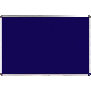 Modrá filcová textilní tabule Premium TEXTILNÍ 120x180, rám ALU23