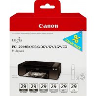 Canon PGI-29 MBK/PBK/DGY/GY/LGY/CO multipack 4868B005 - originální
