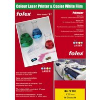 Fólie Folex BG-72 WO - bílá lesklá fólie A4 - 100 listů