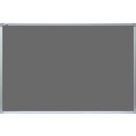 Šedá filcová textilní tabule Premium TEXTILNÍ 120x90, rám ALU23