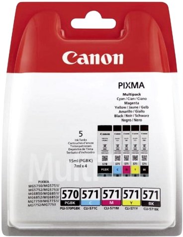 Canon PGI-570PGBK/CLI-571CMYK multipack 0372C004 - originální
