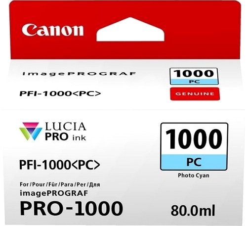 Canon PFI-1000PC Photo Cyan 0550C001 - originální