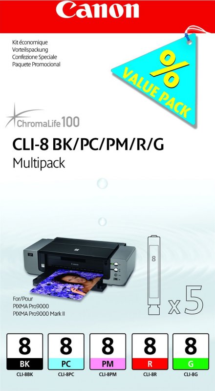 Canon PGI-9 MBK/PC/PM/R/G multipack 1033B013 - originální