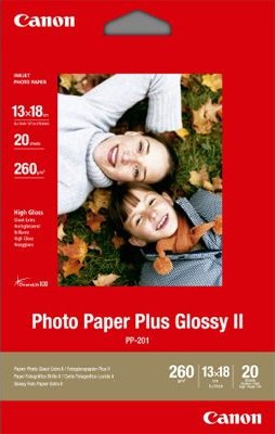 Fotografický papír Canon papíry PP-201 13x18cm - lesklé, 265g/m2, Ink Jet tiskárny, 20 listů