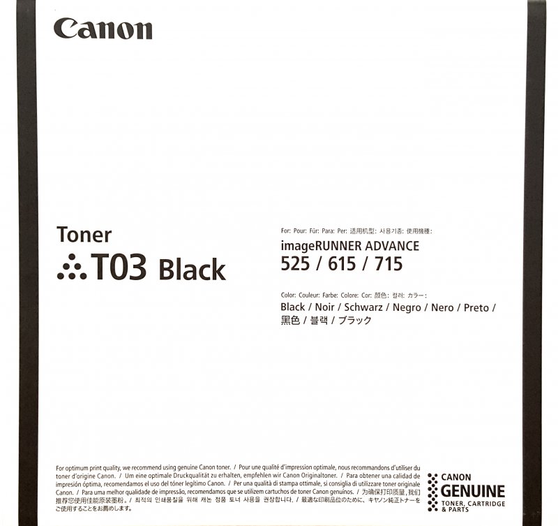 Canon T03 black 2725C001 - originální