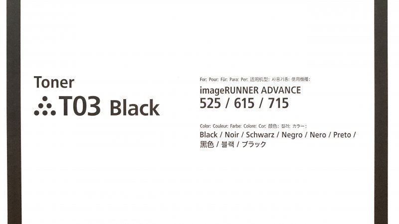 Canon T03 black 2725C001 - originální