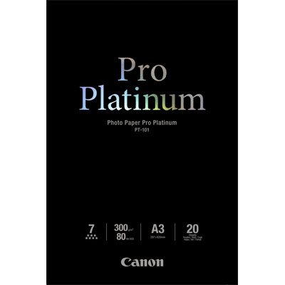 Lesklý fotopapír pro inkoustový tisk Canon PT-101 A3, 20 listů - 300 g/m2