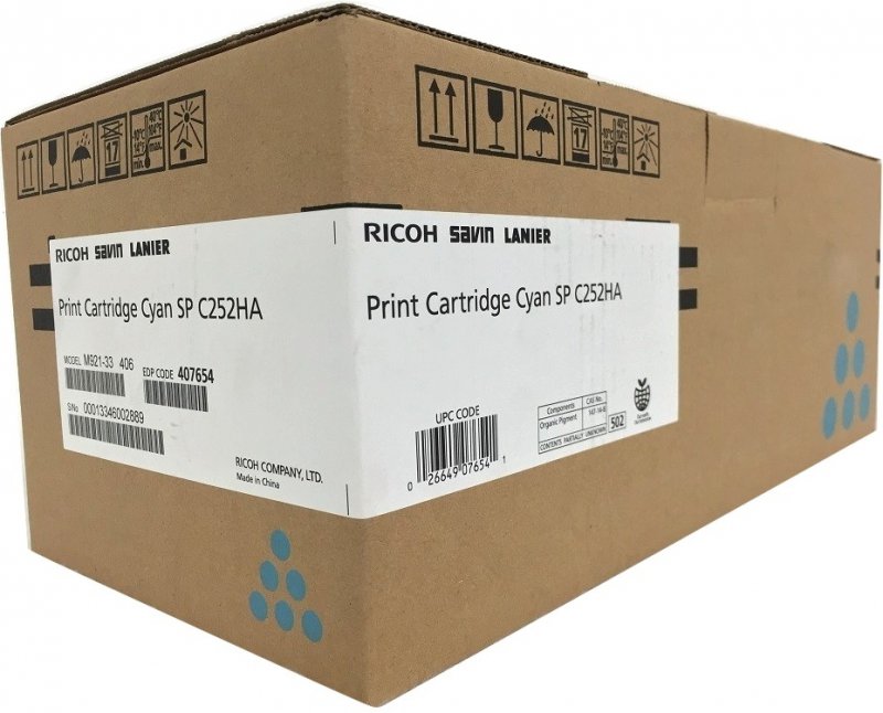 Ricoh SPC252HE cyan 407717 - originální