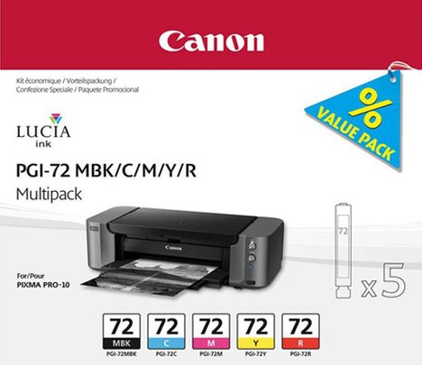 Canon PGI-72 MBK/C/M/Y/R multipack 6402B009 - originální