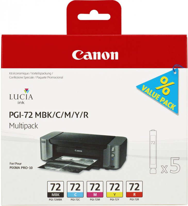Canon PGI-72 PBK/GY/PM/PC/CO multipack 6403B007 - originální