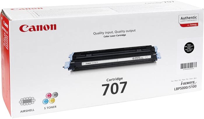 Canon 707 black 9424A004 - originální