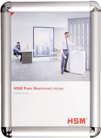 Kliprám s kulatými rohy 25 mm A1 59,4 x 84,1 cm DI-BSTSFA1B-25