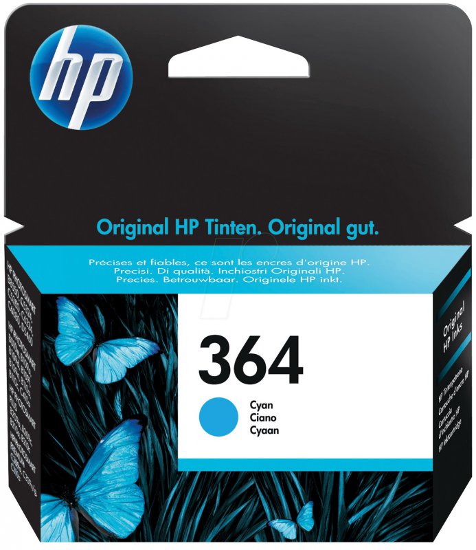 HP 364 cyan CB318E - originální