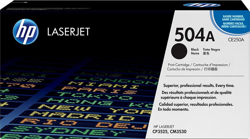 HP 504A black CE250A - originální