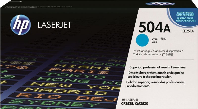 HP 504A cyan CE251A - originální