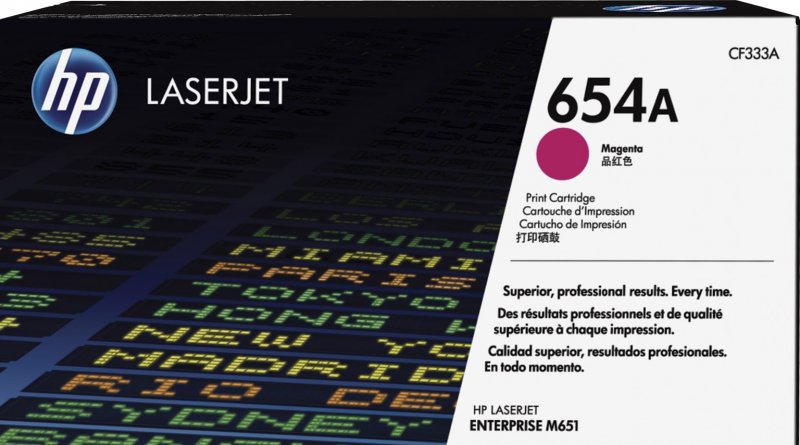 HP 654A magenta CF333A - originální