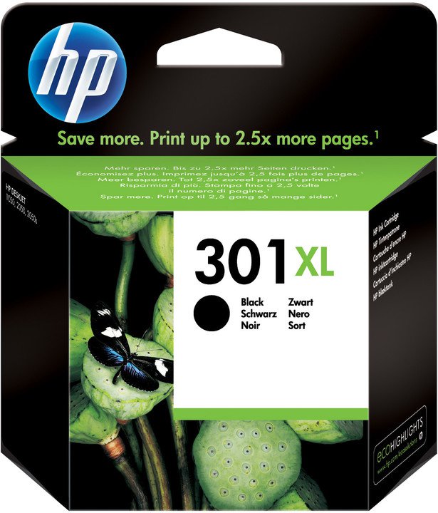 HP 301XL black CH563E - originální
