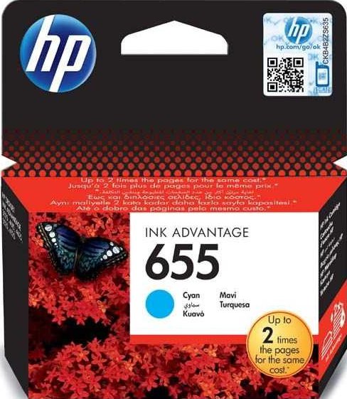 HP 655 cyan CZ110AE - originální