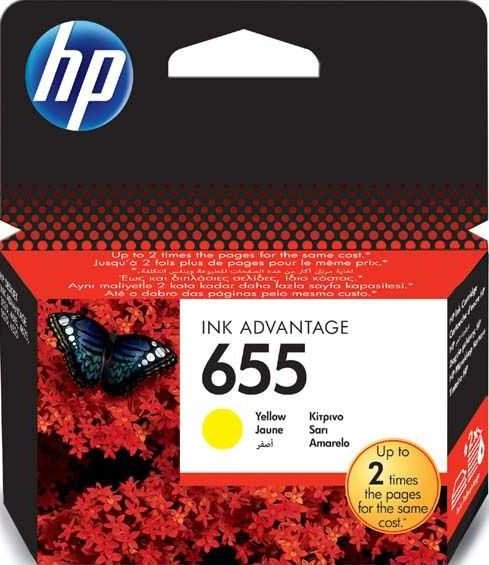 HP 655 yellow CZ112AE - originální