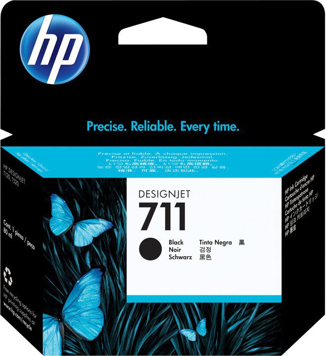 HP 711 black CZ133A - originální