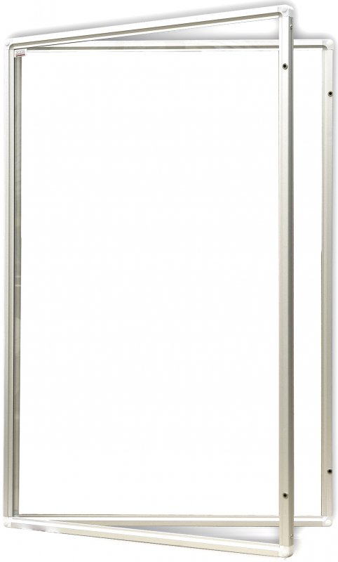 Vnitřní bílá magnetická vitrína  60x90