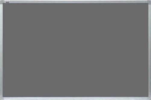 Šedá filcová textilní tabule Premium TEXTILNÍ 180x120 cm, rám ALU23